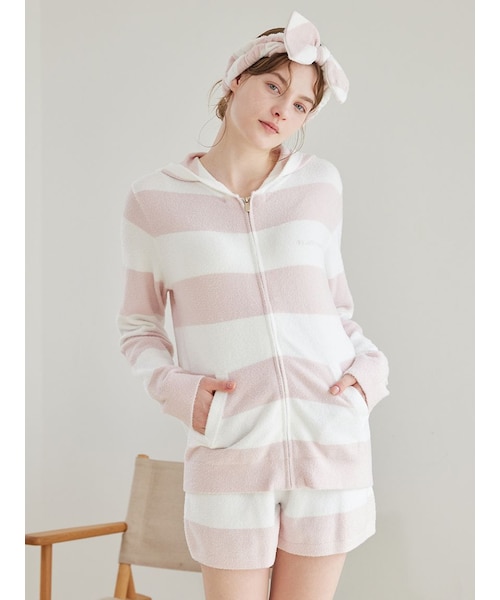 スムーズィー2ボーダーパーカ｜ジェラートピケの通販｜&mall（アンド