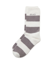 【HOMME】スムーズィー2ボーダーソックス