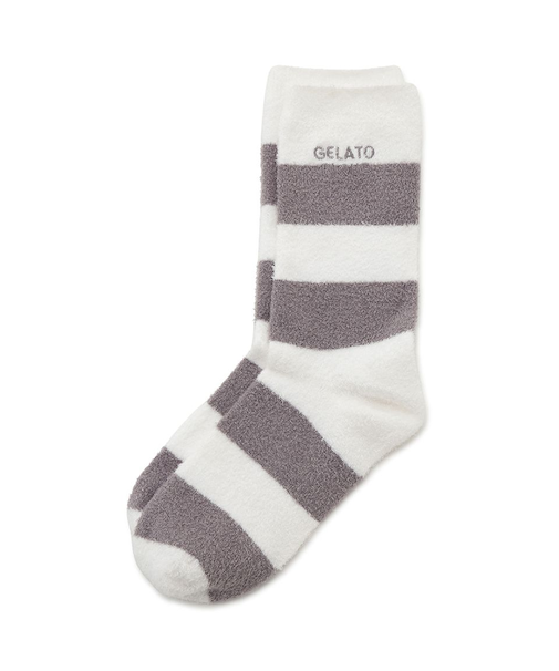 【HOMME】スムーズィー2ボーダーソックス