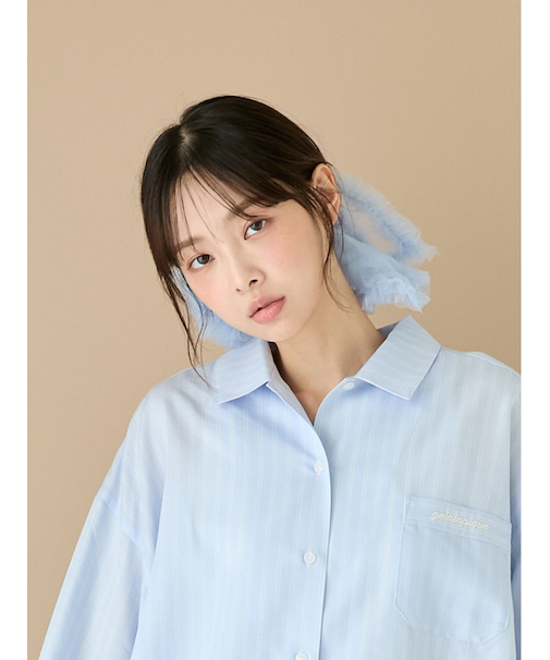 ボリュームフリルチュールシュシュ