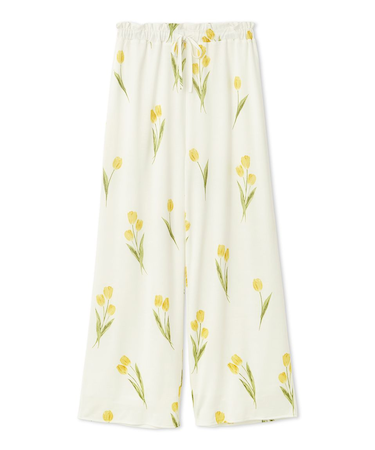 チューリップ柄ロングパンツ