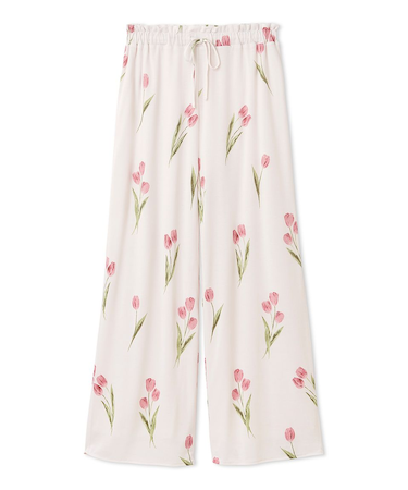 チューリップ柄ロングパンツ