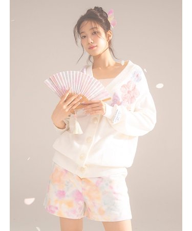 【kansai yamamoto】【レディース】スムーズィージャガードカーディガン