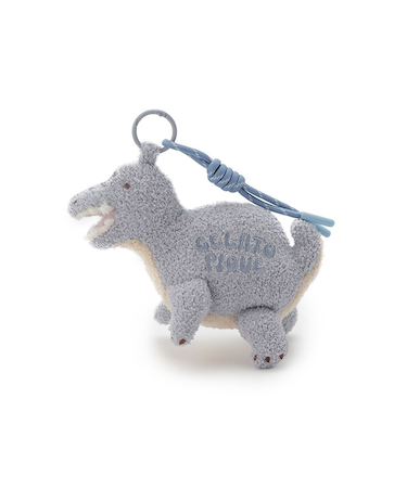 ダイナソーニットチャームポーチ