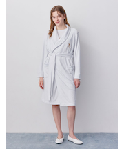 吸水パイルベア刺繍ガウン