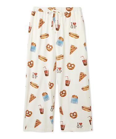 NYブランチ柄ロングパンツ