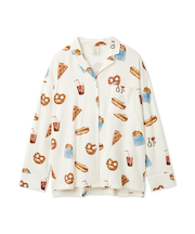 NYブランチ柄シャツ