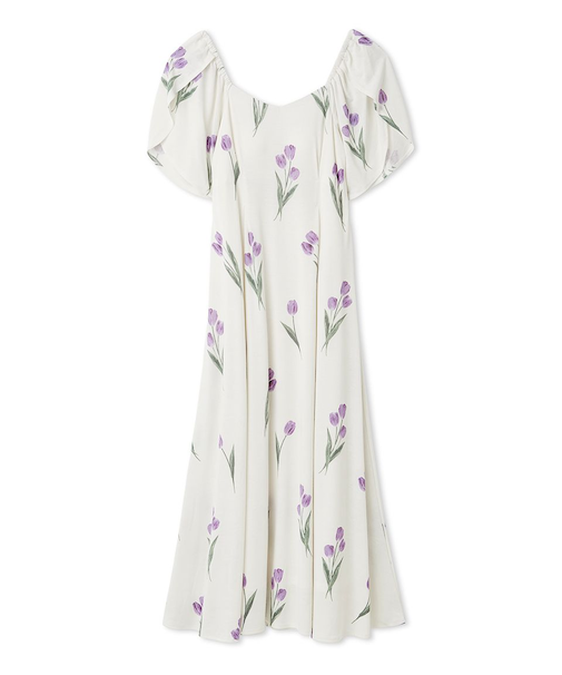 チューリップ柄カップインワンピース