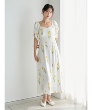 チューリップ柄カップインワンピース