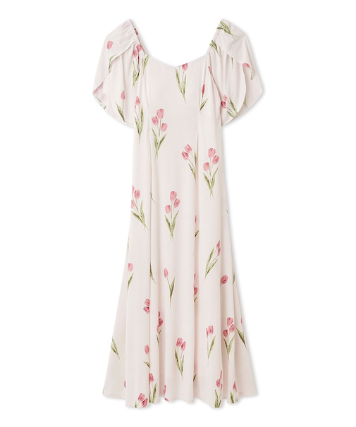 チューリップ柄カップインワンピース