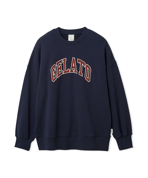 カレッジロゴ裏毛プルオーバー