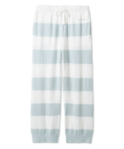 【HOMME】スムーズィー2ボーダーロングパンツ