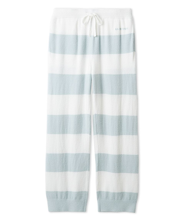 【HOMME】スムーズィー2ボーダーロングパンツ