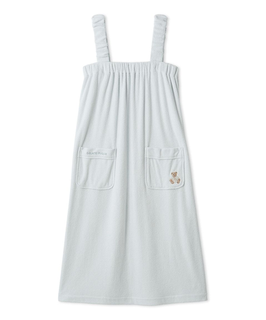 吸水パイルベア刺繍2wayワンピース