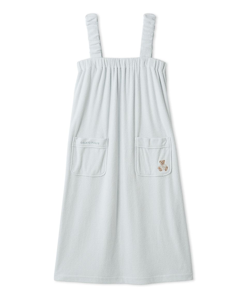 吸水パイルベア刺繍2wayワンピース