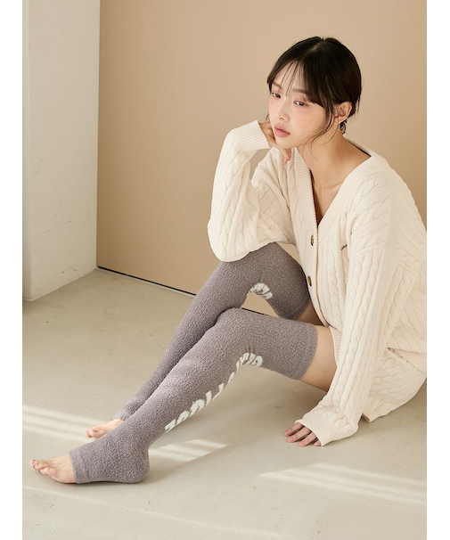 【トラベルグッズ】【Sleep】ロゴジャガード着圧ソックス