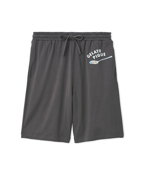 【HOMME】シリアルワンポイントロゴハーフパンツ