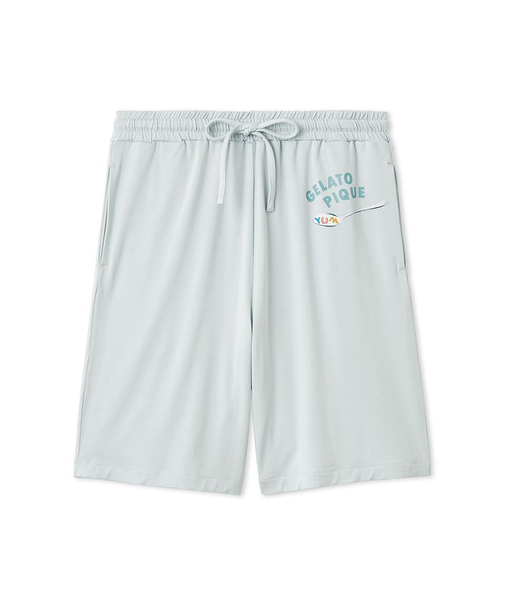 【HOMME】シリアルワンポイントロゴハーフパンツ