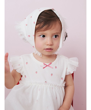 【KIDS】ストロベリー柄チュールバブーシュカ