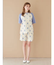 ポップコーン柄ハーフパンツ