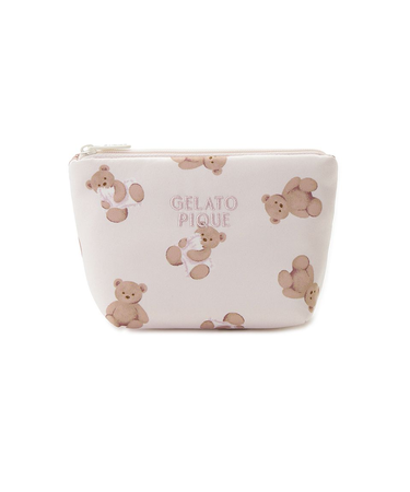 【WhiteDay】ベア総柄ティッシュポーチ