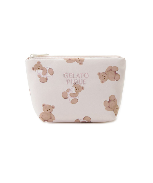 【WhiteDay】ベア総柄ティッシュポーチ