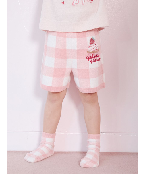 【KIDS】エアリーモコギンガムチェック柄ショートパンツ