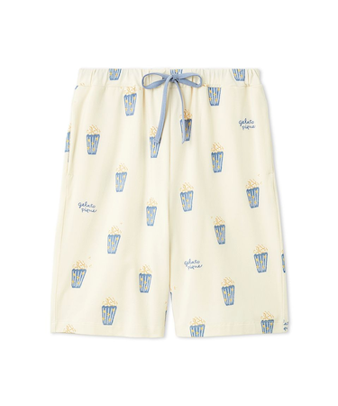 【HOMME】ポップコーン柄ハーフパンツ