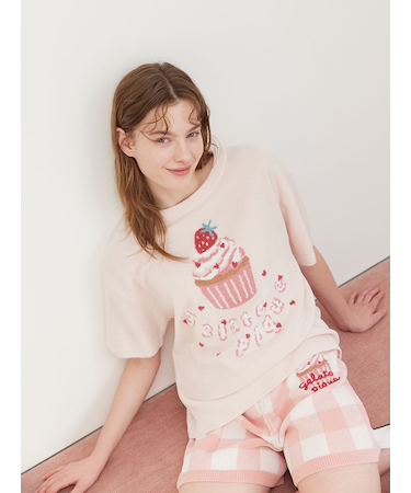 エアリーモコモチーフジャガードプルオーバー