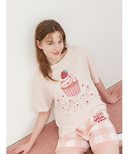 エアリーモコモチーフジャガードプルオーバー