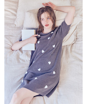 【ONLINE限定】エアリーモコハートジャガードワンピース