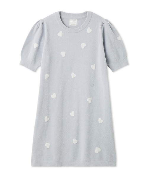 ONLINE限定】エアリーモコハートジャガードワンピース｜ジェラートピケ