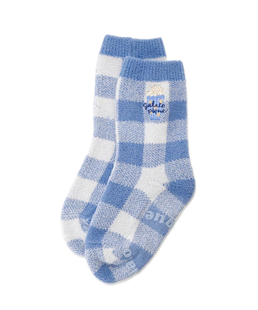 【KIDS】エアリーモコギンガムチェック柄ソックス