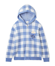 エアリーモコギンガムチェック柄パーカ