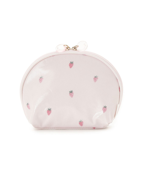 ストロベリー柄コーティングポーチ
