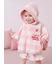 【BABY】エアリーモコギンガムチェック柄ポンチョ