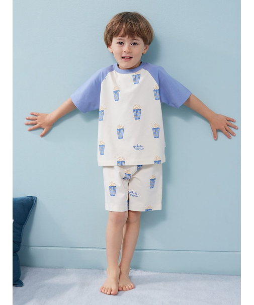 【KIDS】ポップコーン柄ハーフパンツ