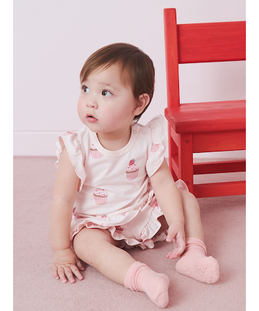 【BABY】カップケーキ柄Tシャツ