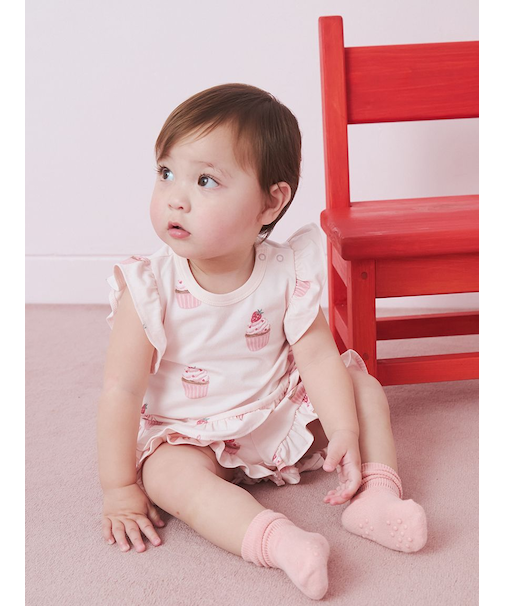 【BABY】カップケーキ柄Tシャツ