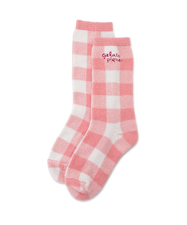 エアリーモコギンガムチェック柄ソックス