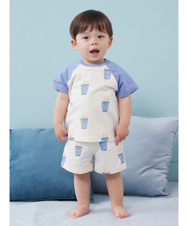 【BABY】ポップコーン柄ハーフパンツ