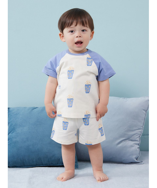 【BABY】ポップコーン柄ハーフパンツ