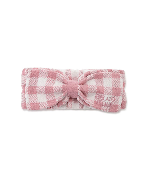WhiteDay】チェック柄ヘアバンド｜ジェラートピケの通販｜&mall