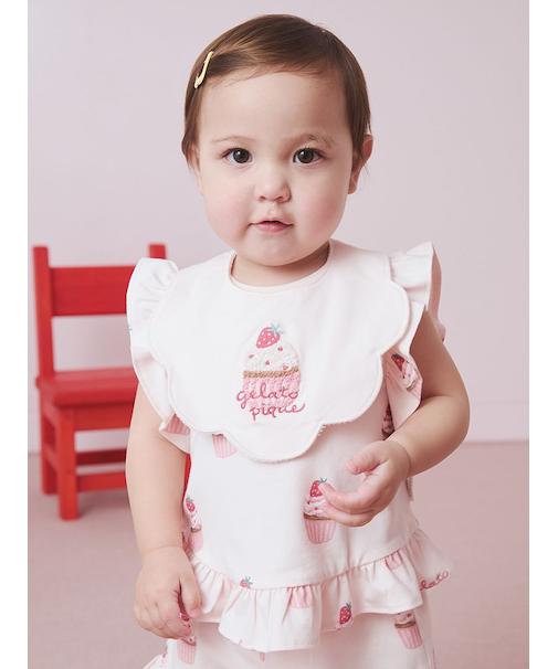 【BABY】カップケーキ柄スタイ