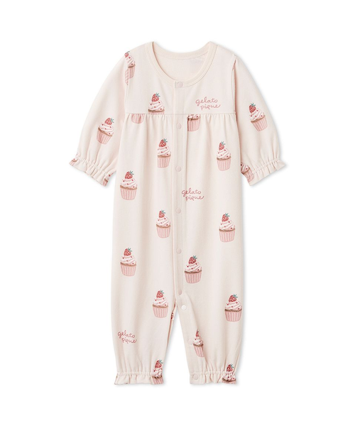 BABY】新生児カップケーキ柄2WAYオール｜ジェラートピケの通販｜&mall