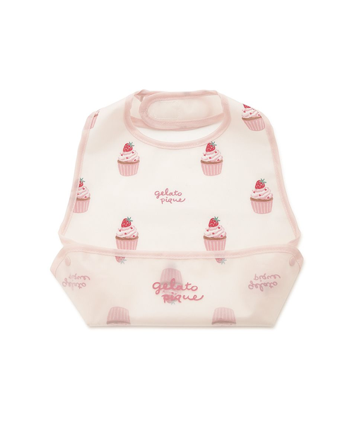 【BABY】カップケーキ柄お食事スタイ