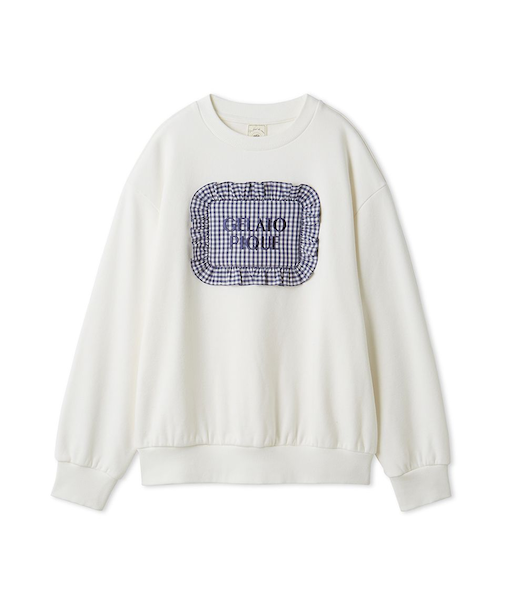 【WhiteDay】ピローモチーフ裏毛プルオーバー