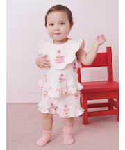 【BABY】カップケーキ柄ショートパンツ