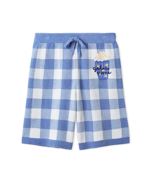 【HOMME】エアリーモコギンガムチェック柄ハーフパンツ