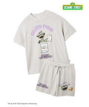 【SESAME STREET】エアリーモコジャガードプルオーバー&ショートパンツセット